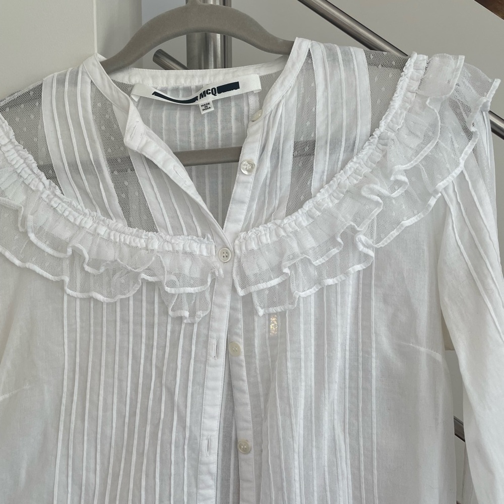 McQ by Alexander McQueen White Blouse - Picture 3 of 7